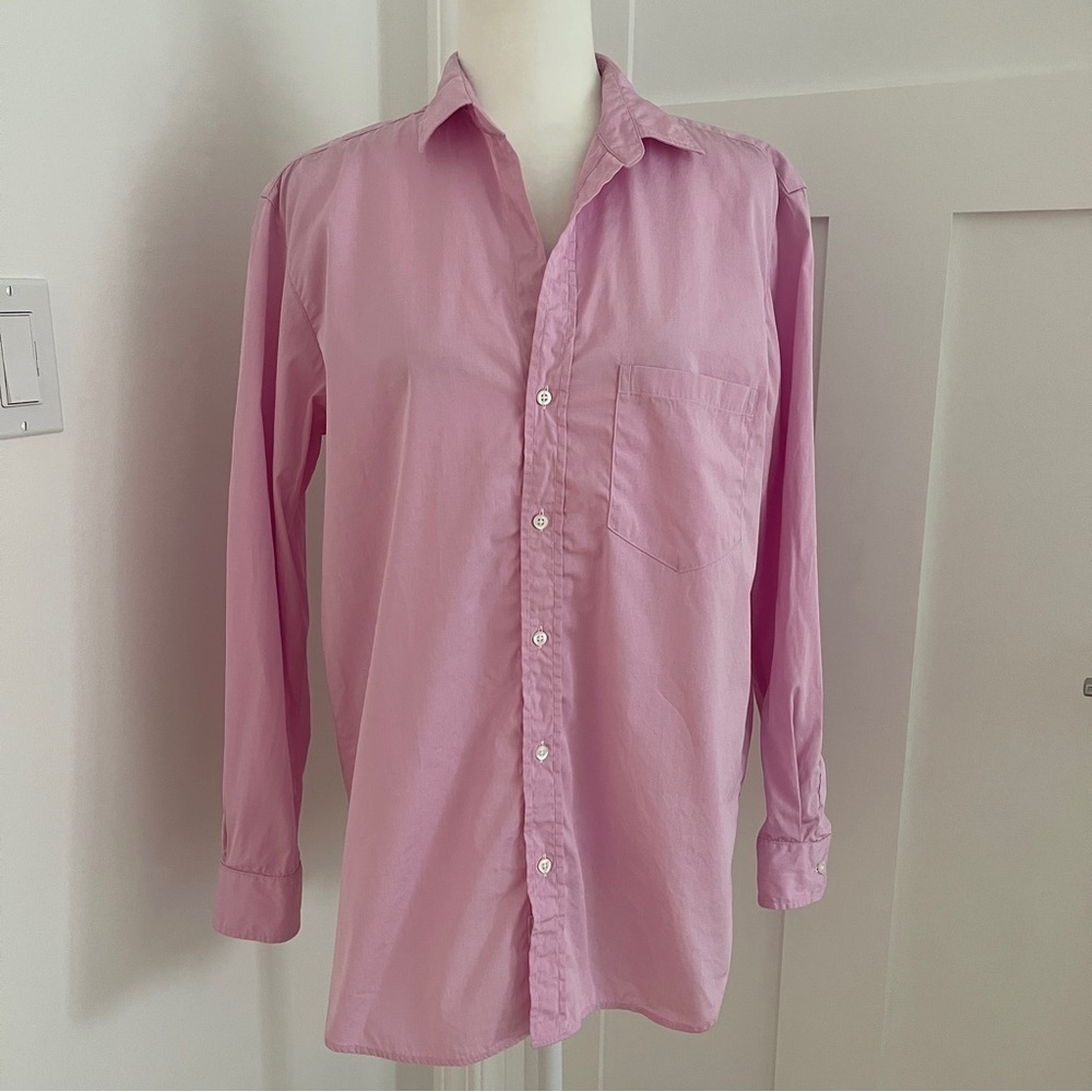 NWOT Frank & Eileen Joedy 100% Cotton Light Pink Long Sleeve Relaxed Sz S *K14